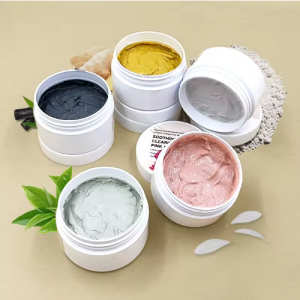 Bebevesa Private Label Clay Face Mask Wholesale Bamboo Charcoal Green Tea Mud Facial Mask Whitening Clay Mask